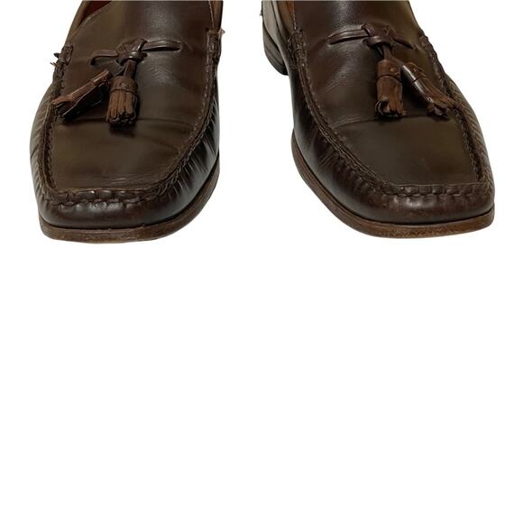 Allen Edmonds Pomona Brown Leather Tassle Loafer Men’s 9D main image 8